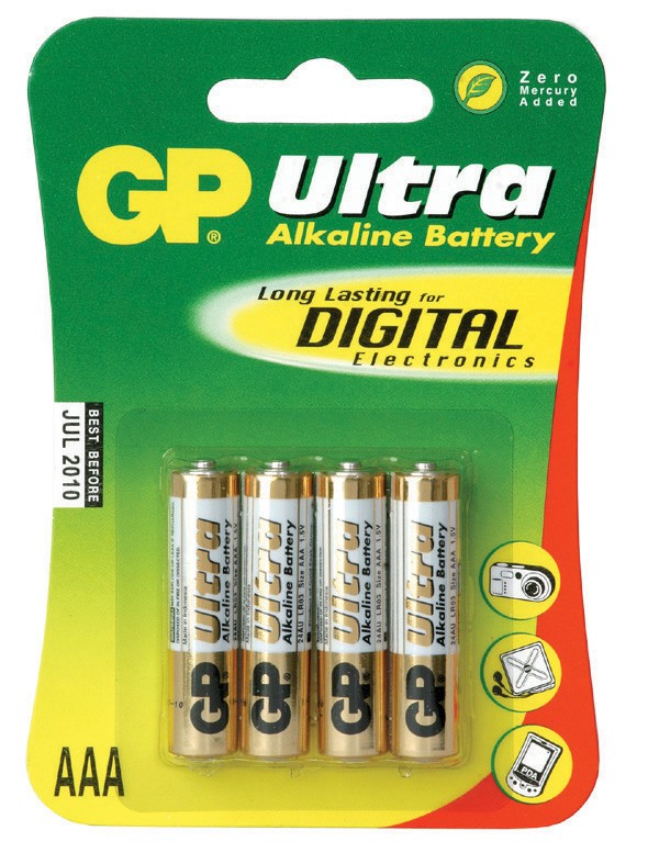 Alkaliske-batterierAAA-LR03-1,5-volt,-pk-à-4-stk