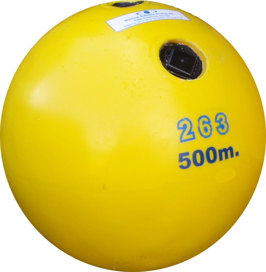 Underwater-buoyOVUN-Ø400-15KG-buoyancy,-max.-depth-1000-meter