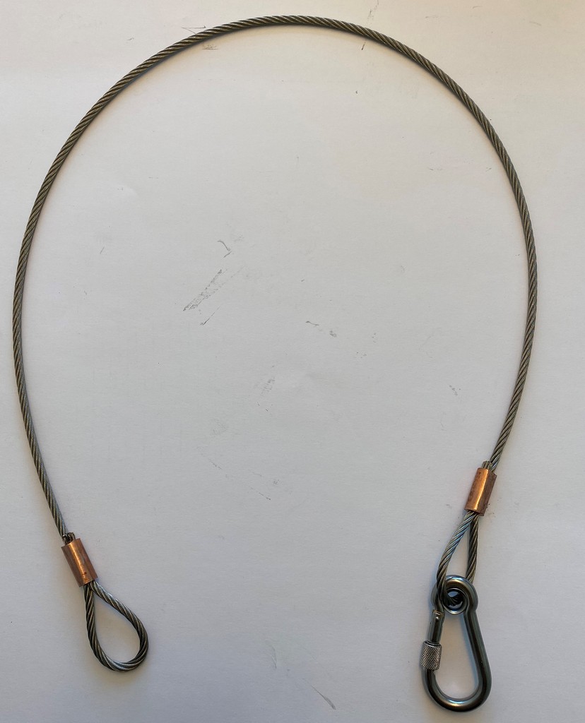 WirestroppØye/Krok,-maks-6-kg---5-mm--wire