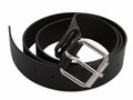 Belt leather, with metal buckle